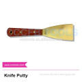 Non-spark Aluminum Bronze Knife Putty nonsparking red copper scraper ,hand scraper wooden handle knife putty,nonsparking tools